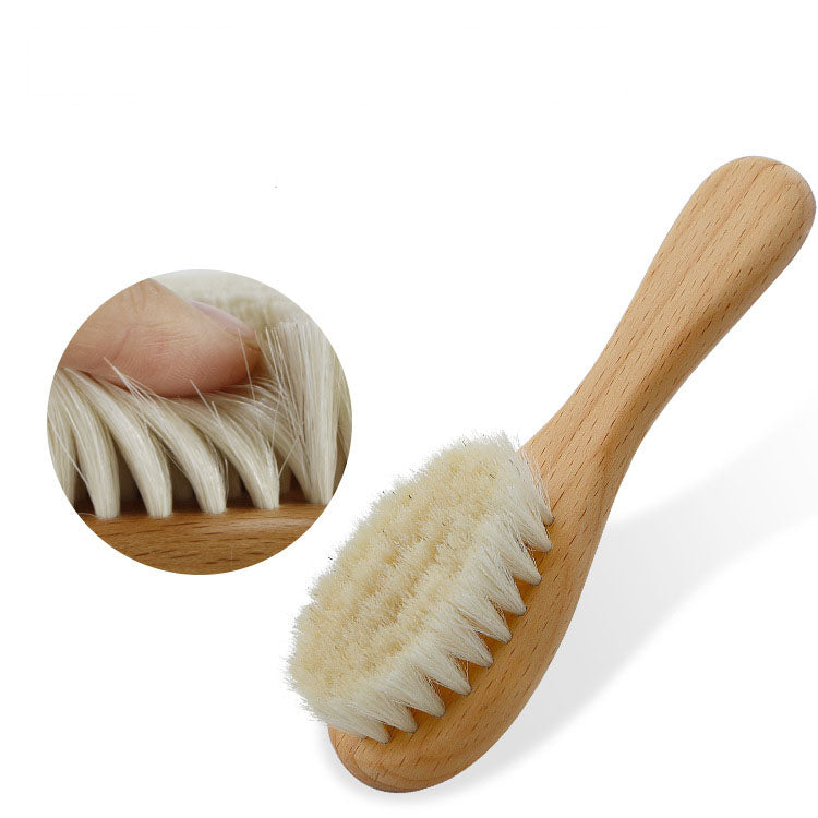 Wood Baby Care Set: Essential Tools for Baby Shower and Daily Grooming