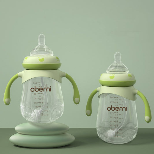 Wide Caliber Anti-Colic Baby Bottle with Handle