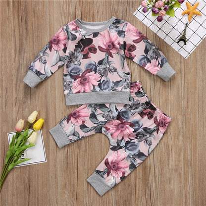 Floral Pullover Set for Babies
