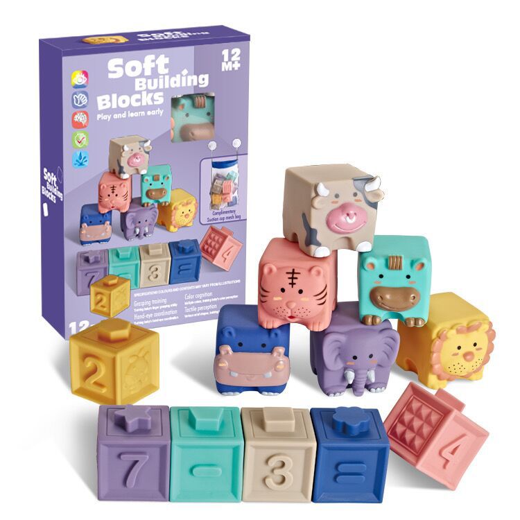 Soft Building Blocks Set for Infants and Toddlers