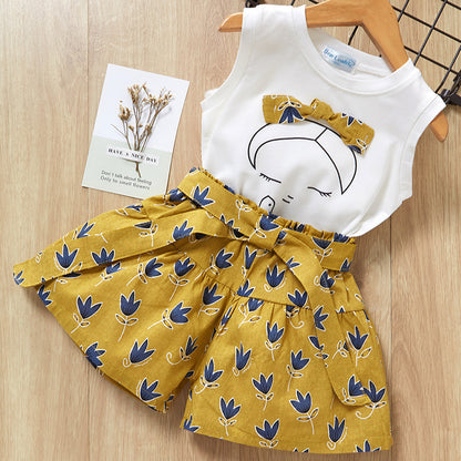Girls' T-Shirt and Shorts Suit for Baby Girls