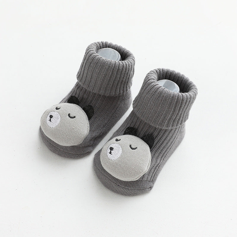 Baby Socks with Non-Slip Dispensing Glue for Secure Comfort