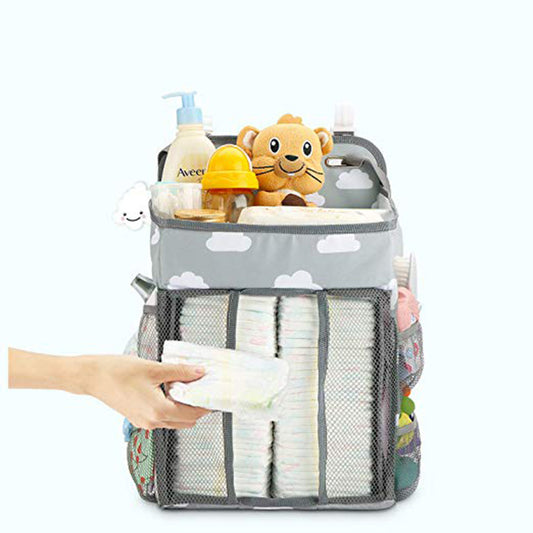 Multifunctional Bed Hanging Storage Bags for Baby Essentials