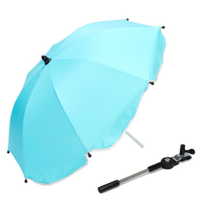 Versatile Long Handle Umbrella with UV Protection and Adjustable Clamp