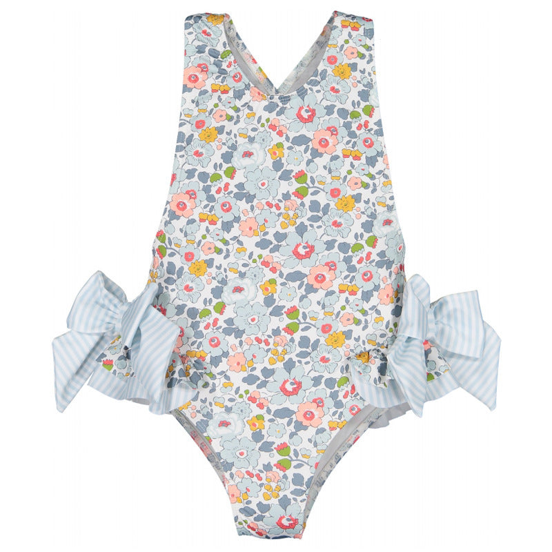 Cute Beach Print Baby Jumpsuit Suspender Swimsuit