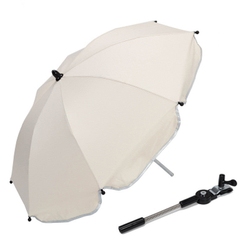 Versatile Long Handle Umbrella with UV Protection and Adjustable Clamp