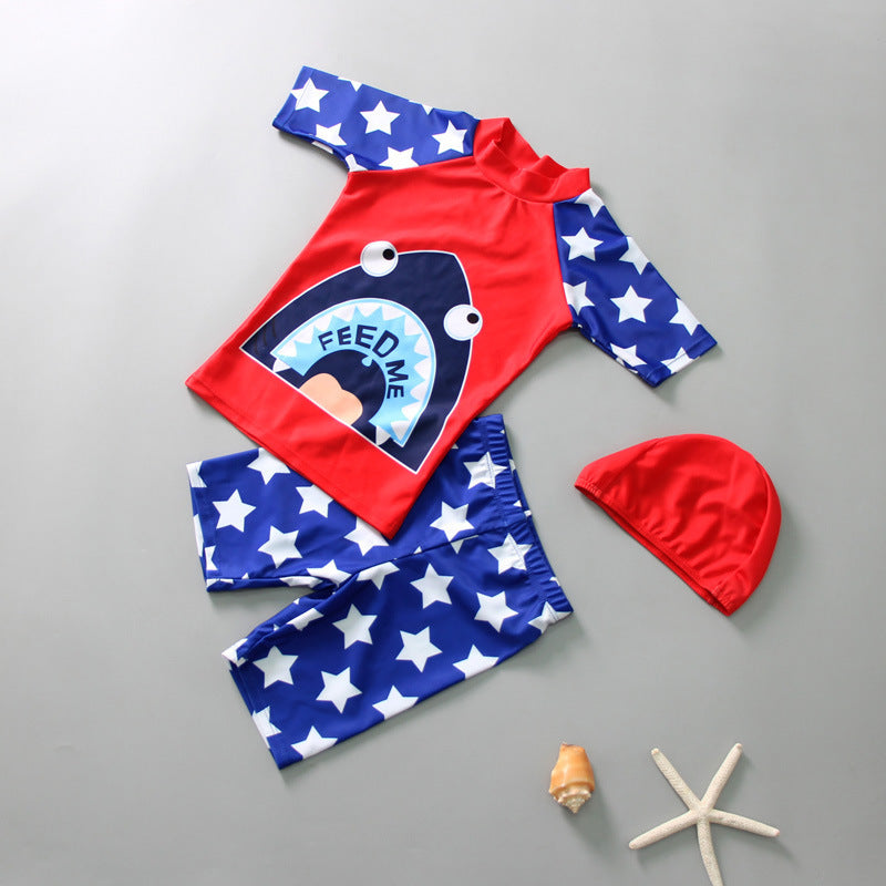 Baby Sunscreen Swimsuit Suit with High Elasticity