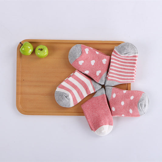 Combed Cotton Children's Socks: Breathable and Odor-Resistant