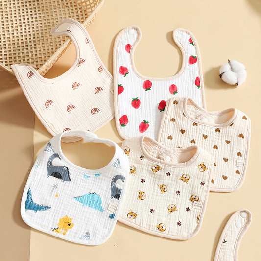 Versatile Cotton Bib Set for Babies and Toddlers