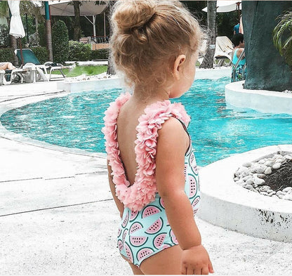 Children Baby Girl Swimsuit : Summer