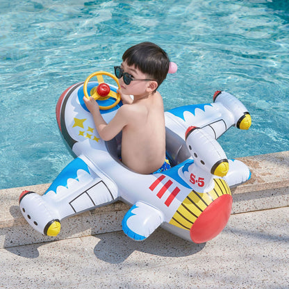 Inflatable Airplane Swim Ring for Children : Summer