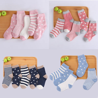 Breathable Cotton Tube Child Socks