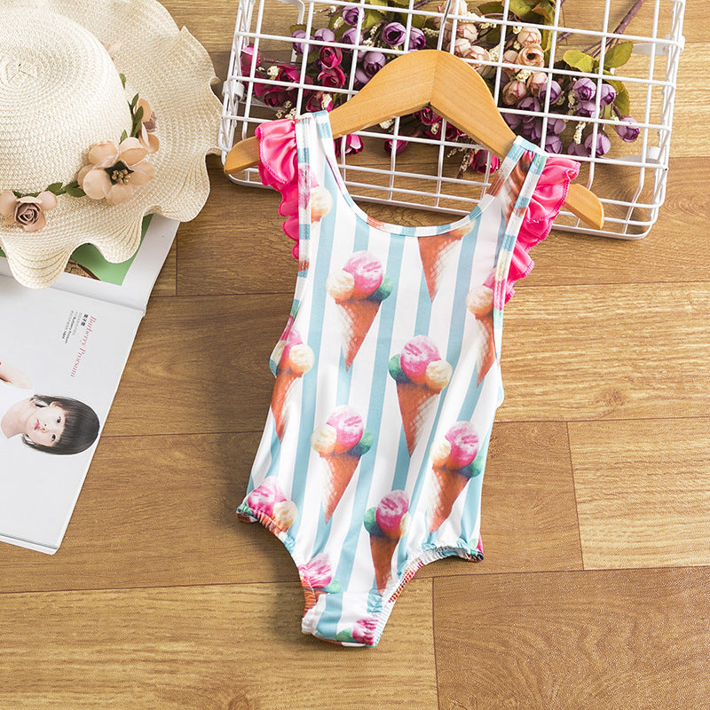 Children Baby Girl Swimsuit : Summer